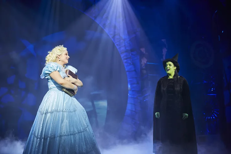 The Wicked production on stage