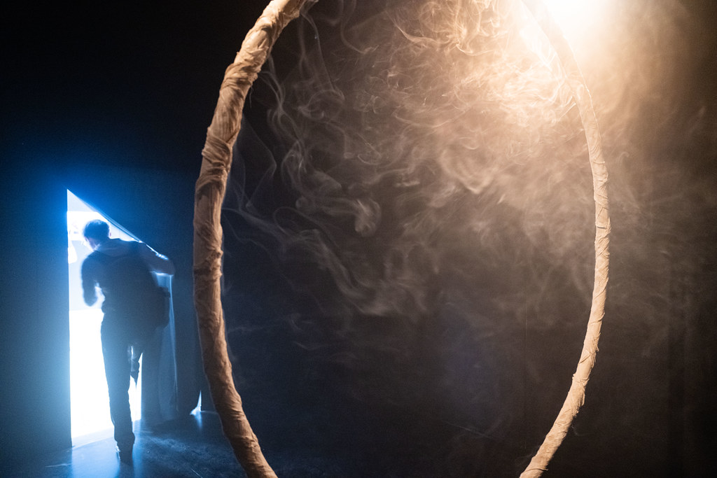 Smoke and light within the Australian ECR installation