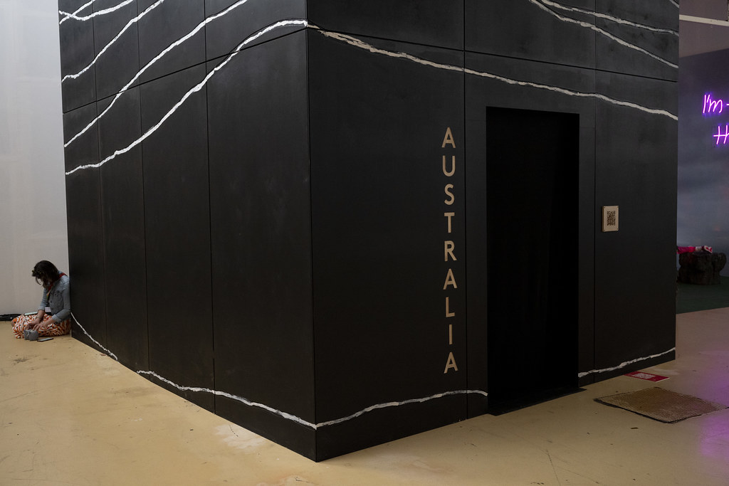 Exterior of the Australian ECR exhibition at Prague Quadrennial 2023